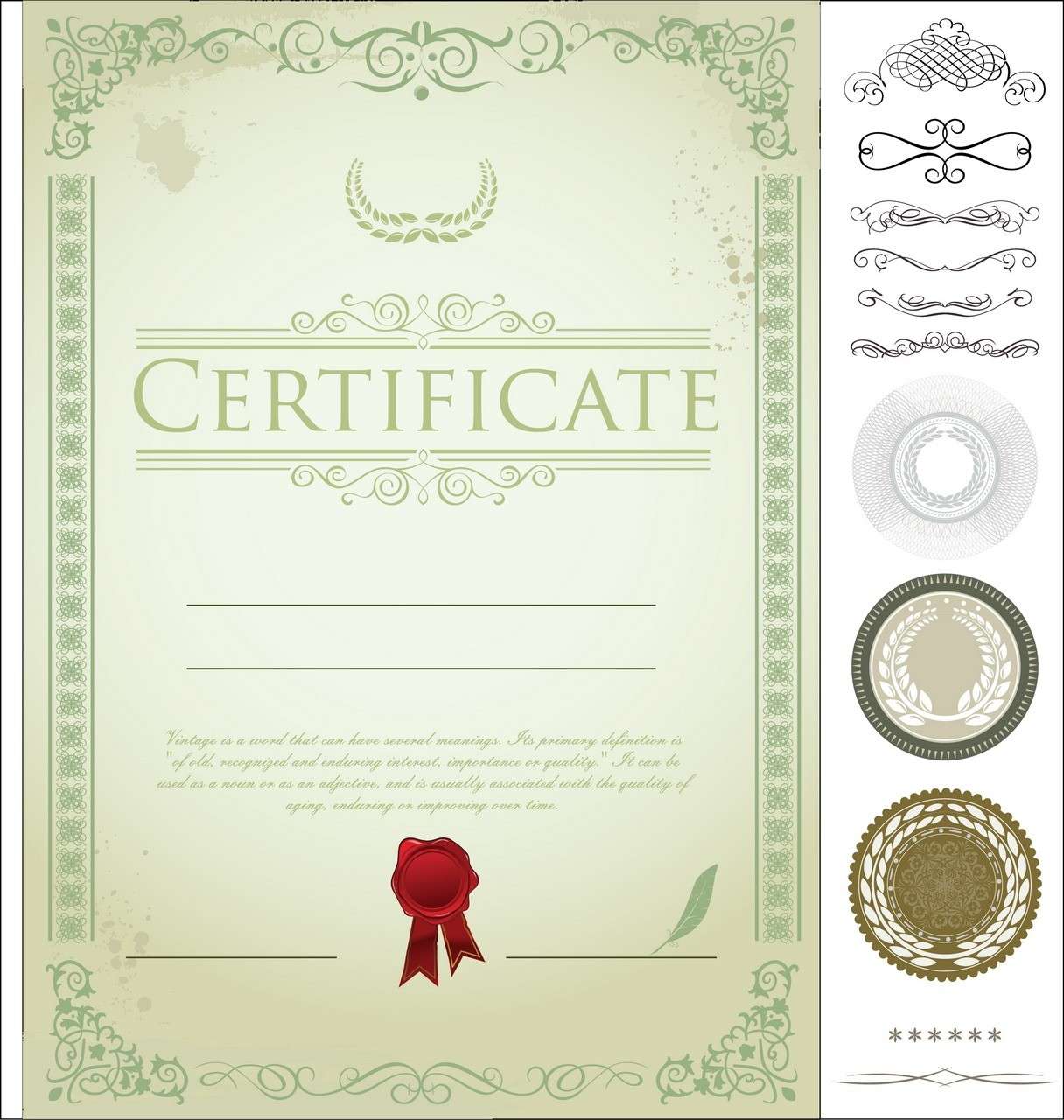 Certificate Template 04 png