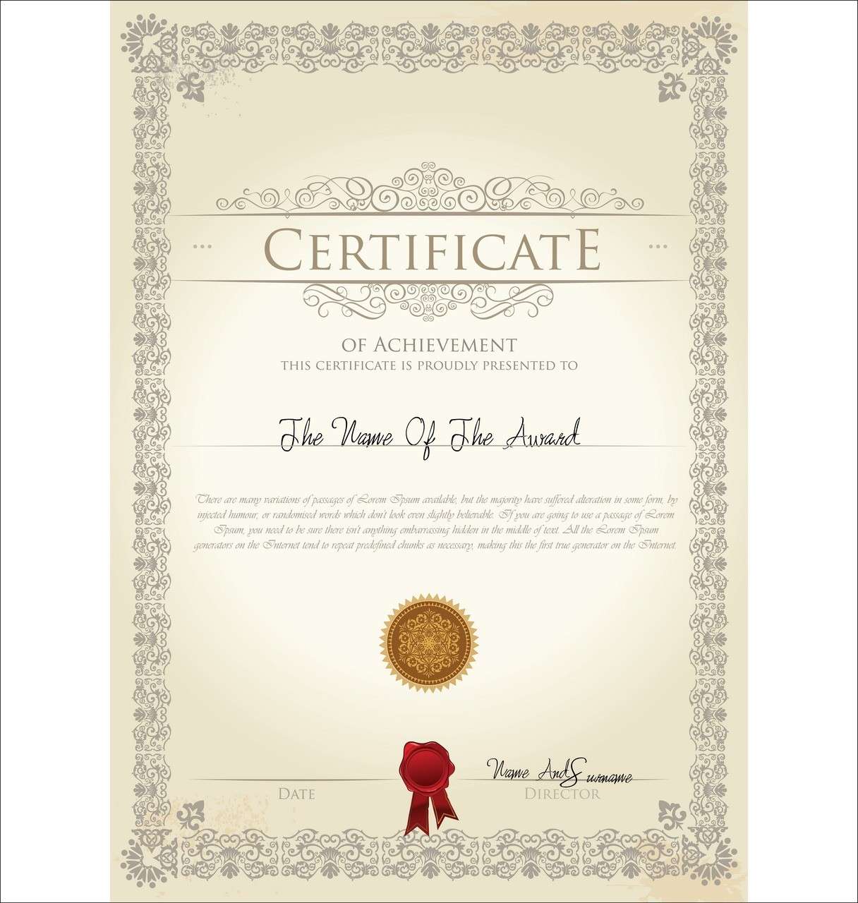 Certificate Template 05 png