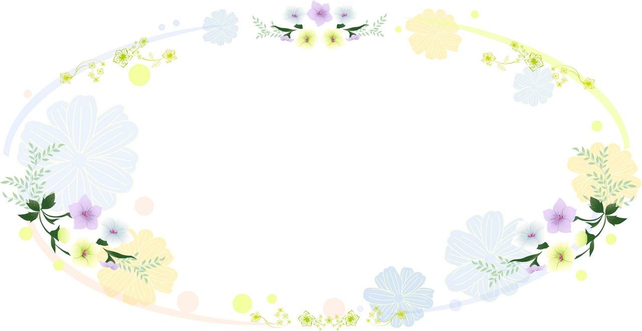 Flower Background, Frame 02 png
