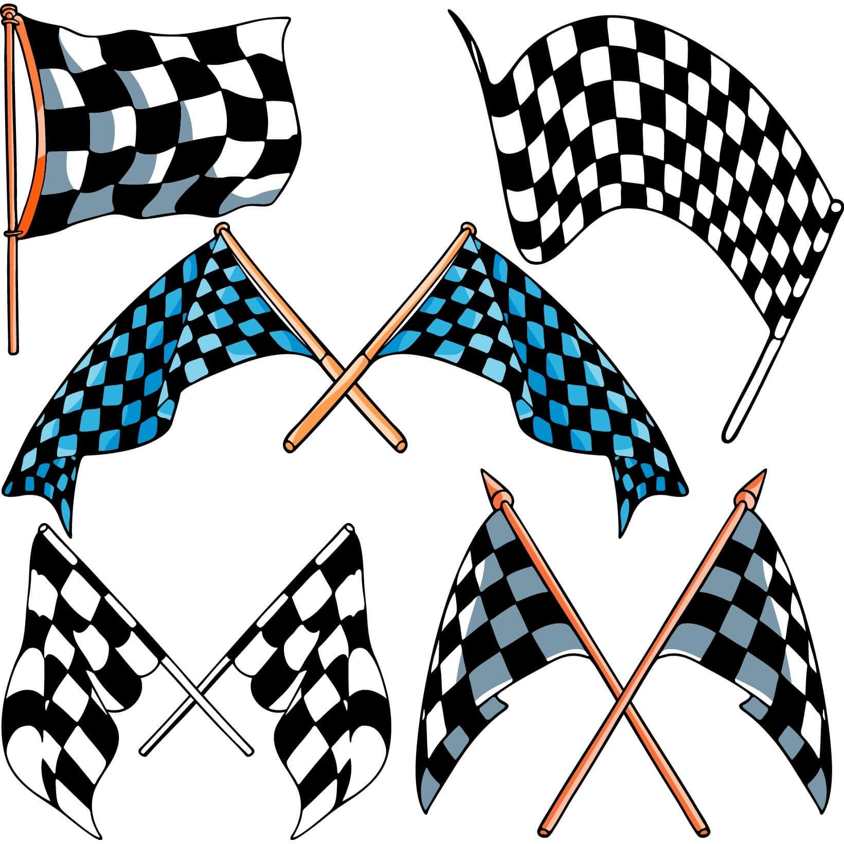 Checkered flags png