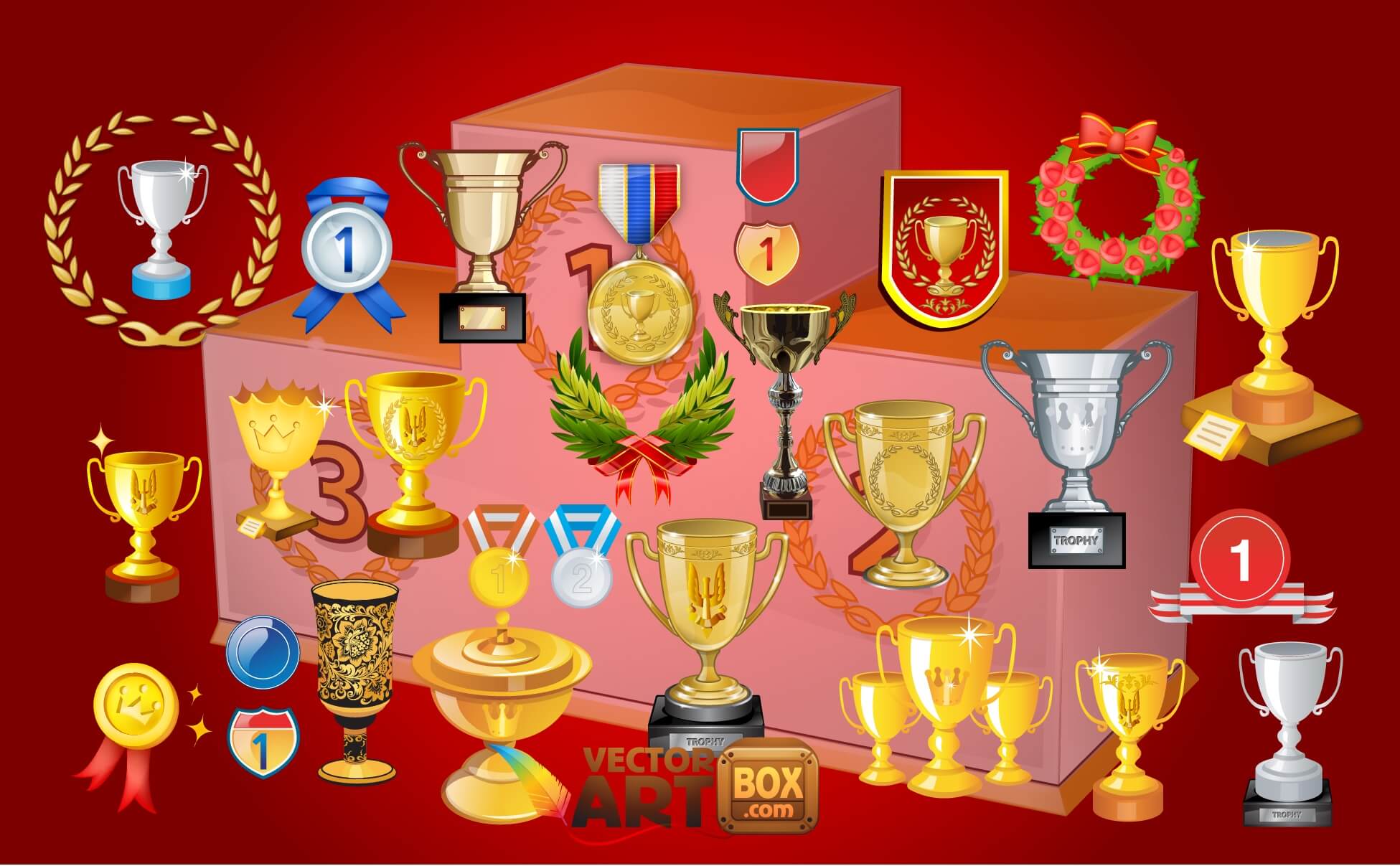 Trophies Awards png