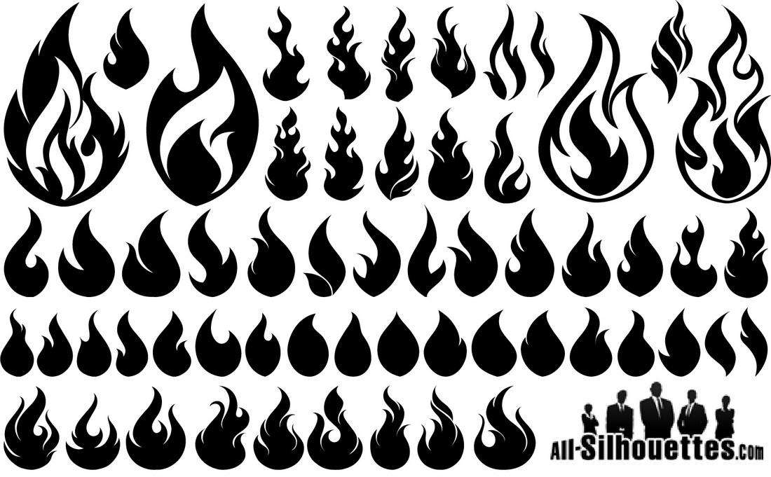 Fire, Flame Silhouette png