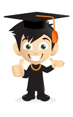 Cartoon Smiling Graduation Boy [PNG] Download Vector