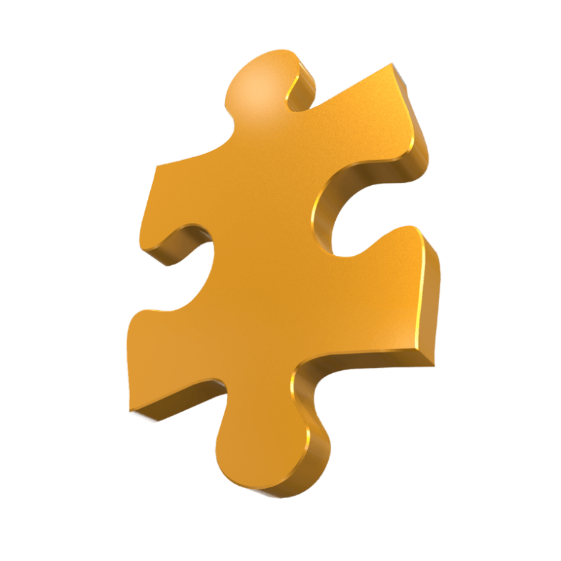 3D Puzzle Piece [PNG - 800x800] Download Vector