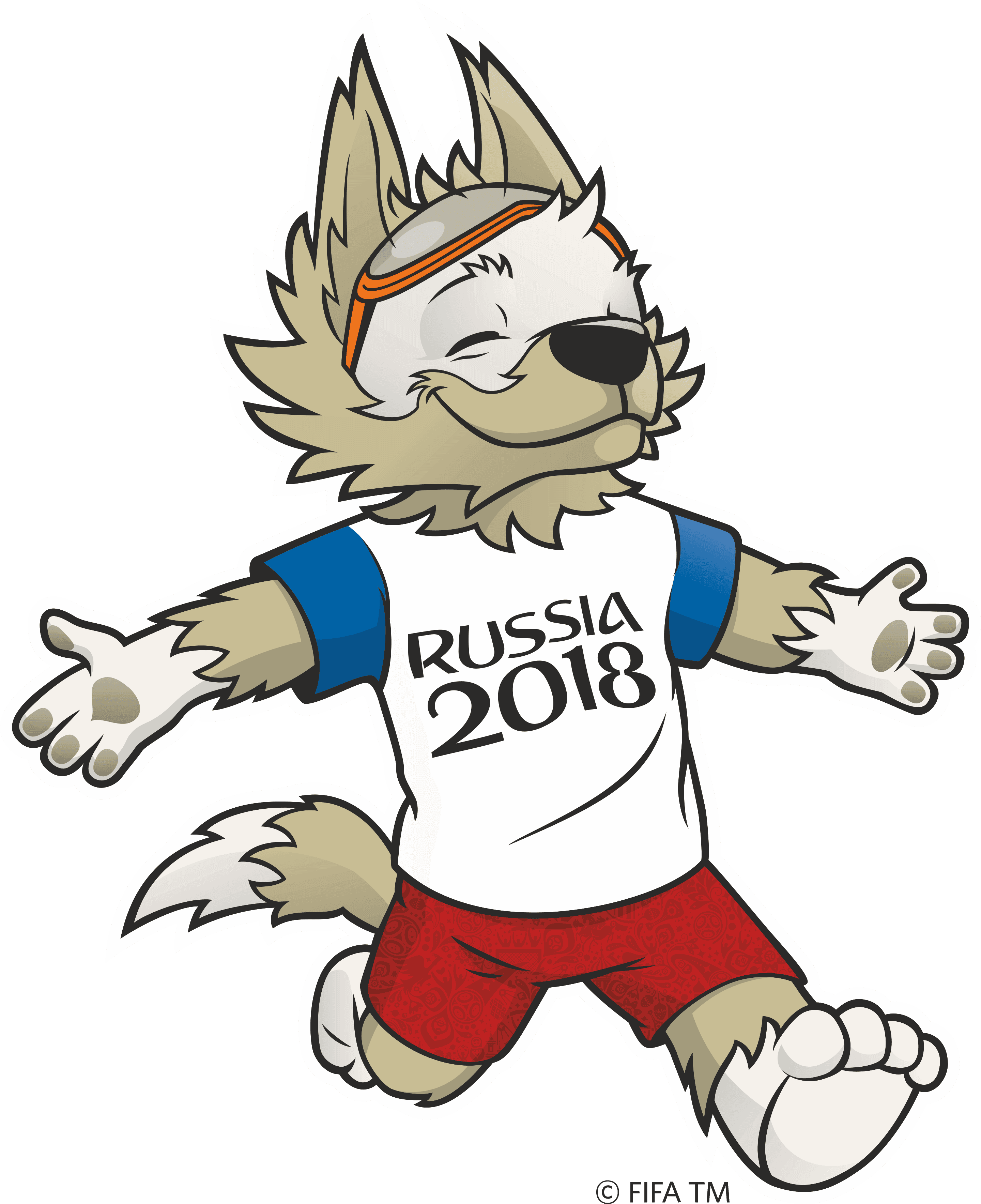2018 FIFA World Cup Logo & Mascot   Zabivaka Logo [fifa.com] png
