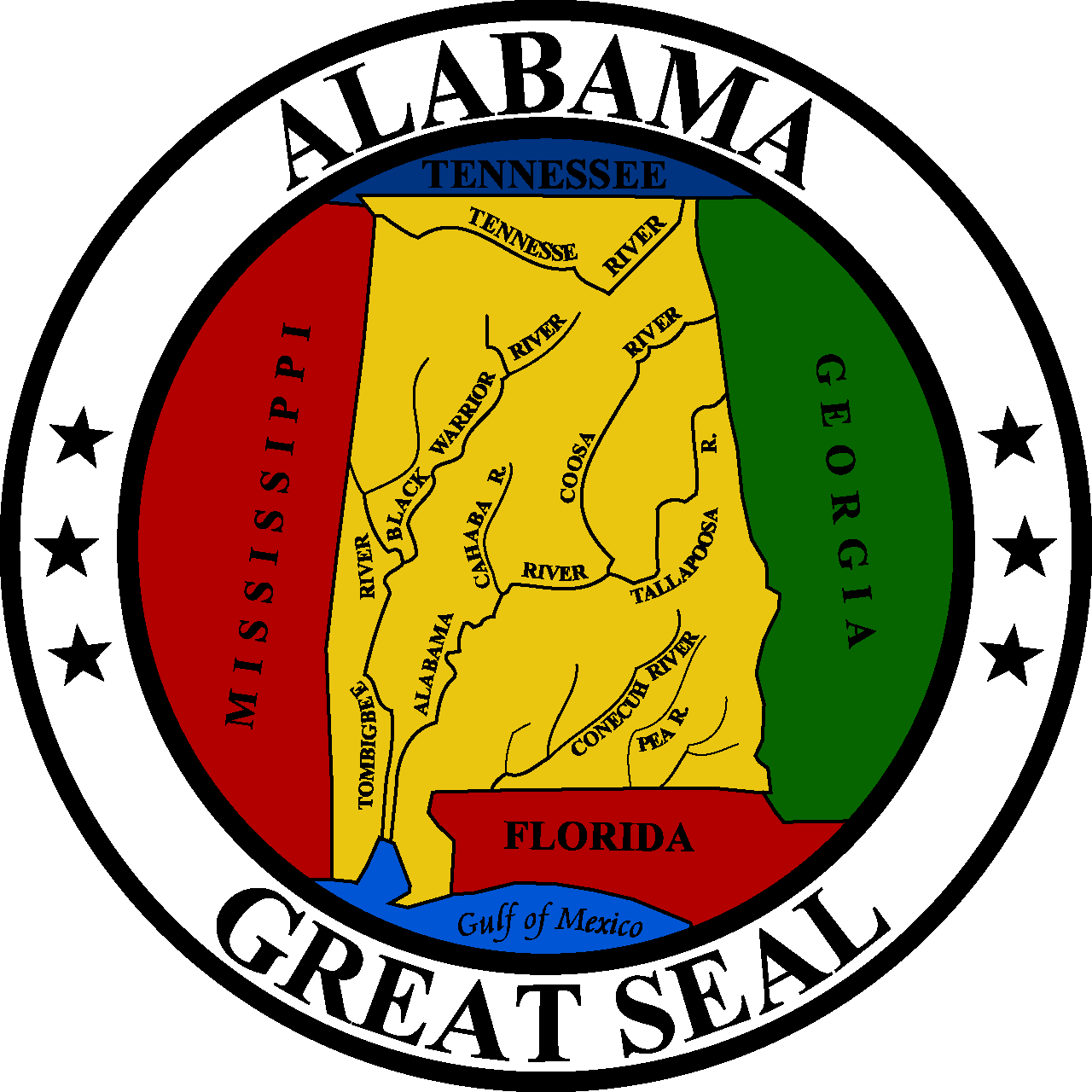 Alabama State Flag&Seal&Coat of Arms png