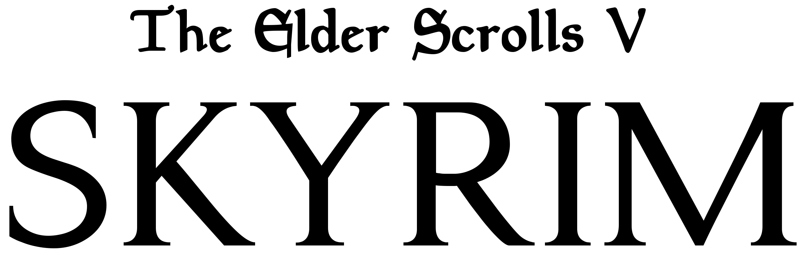 The Elder Scrolls V: Skyrim Logo Download Vector