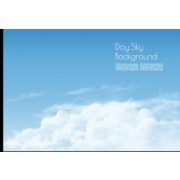 Day sky with white clouds background