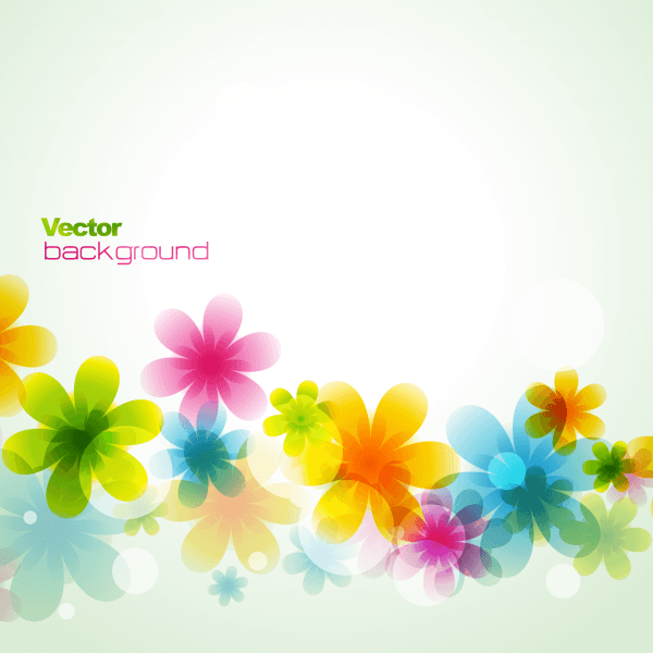 Dream spring flowers background 02 png