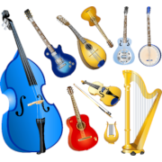 Different String Instruments Elements