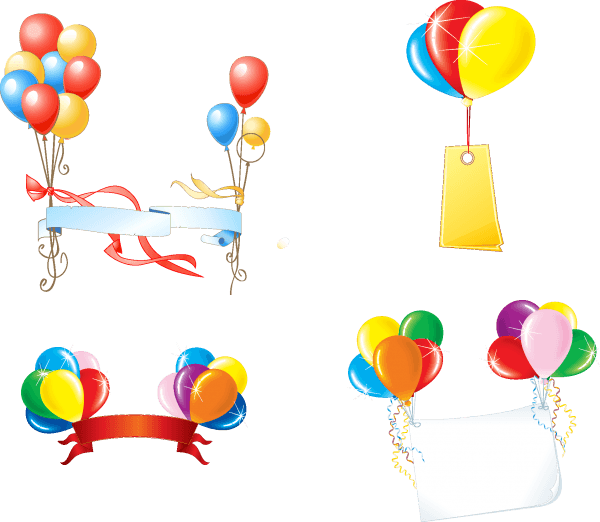 Party Balloons Vectors 01 png