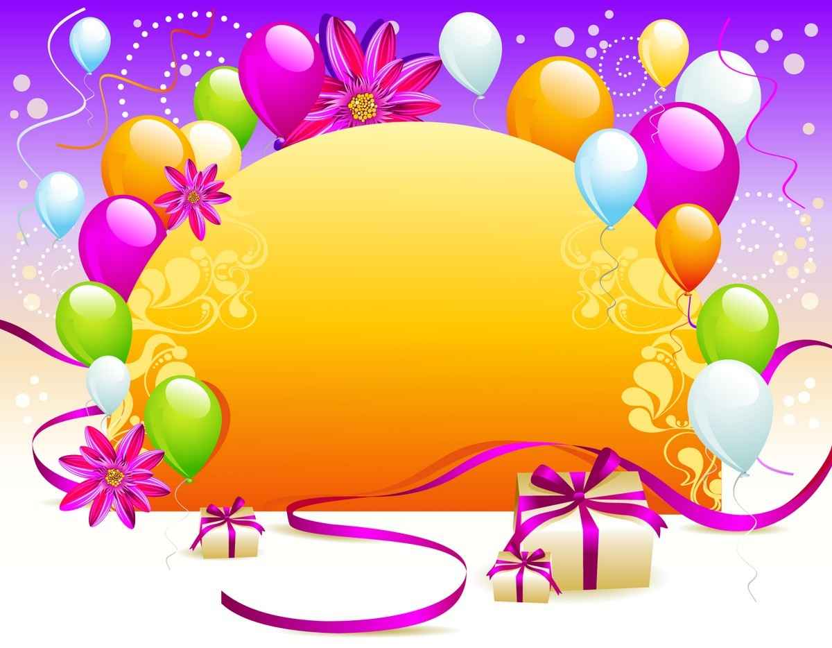 Balloon gift card background png