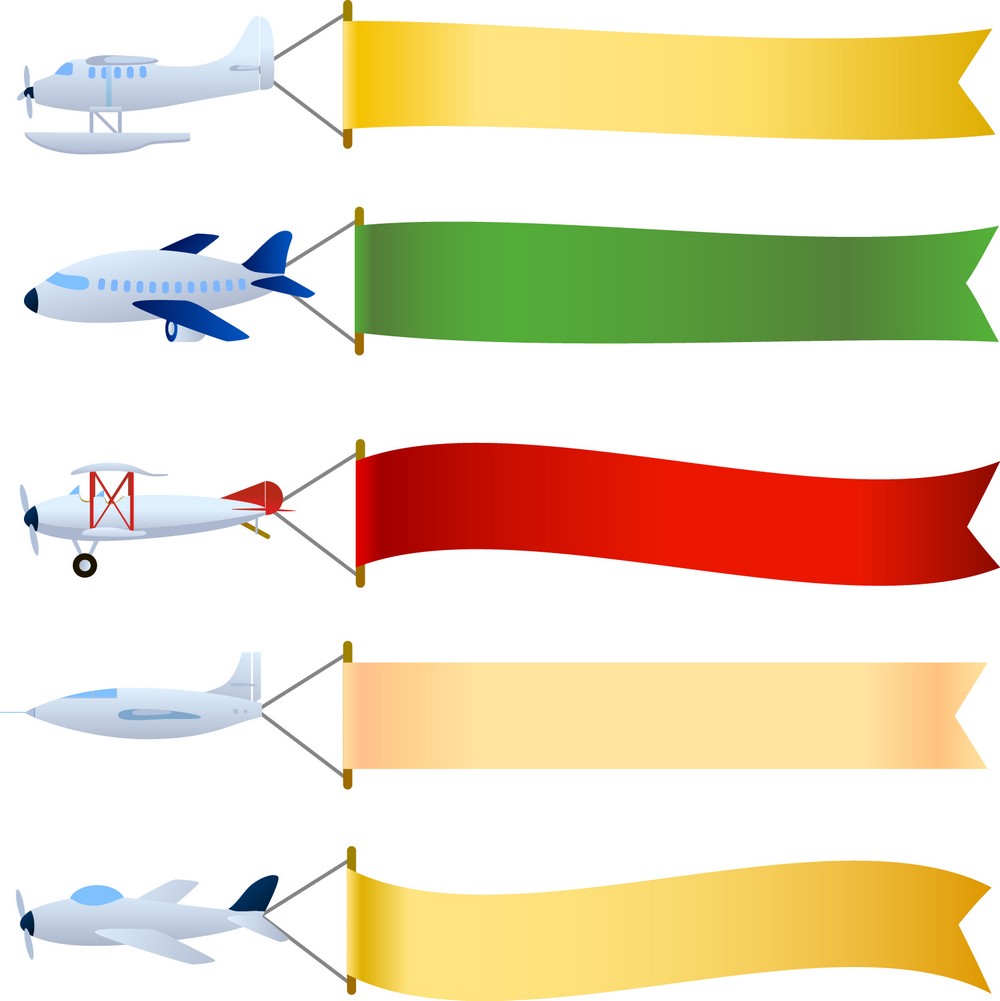 Plane with message area png