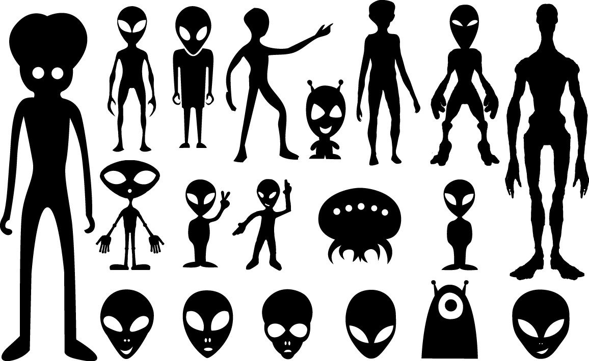 Aliens silhouette png