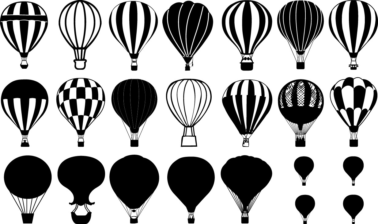 balloons silhouette png