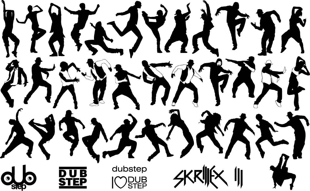 Dubstep dancer silhouette png