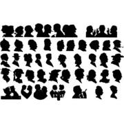Face silhouettes