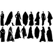 Islamic women silhouette