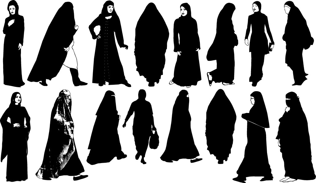 Islamic women silhouette png