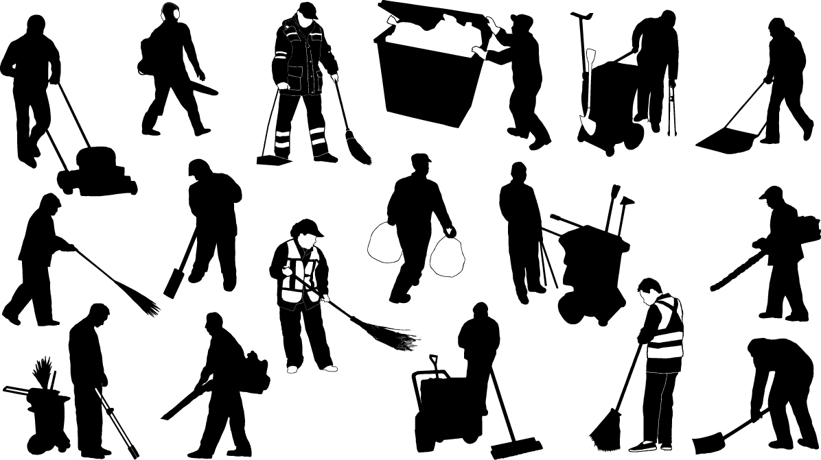 Sweeper silhouettes png