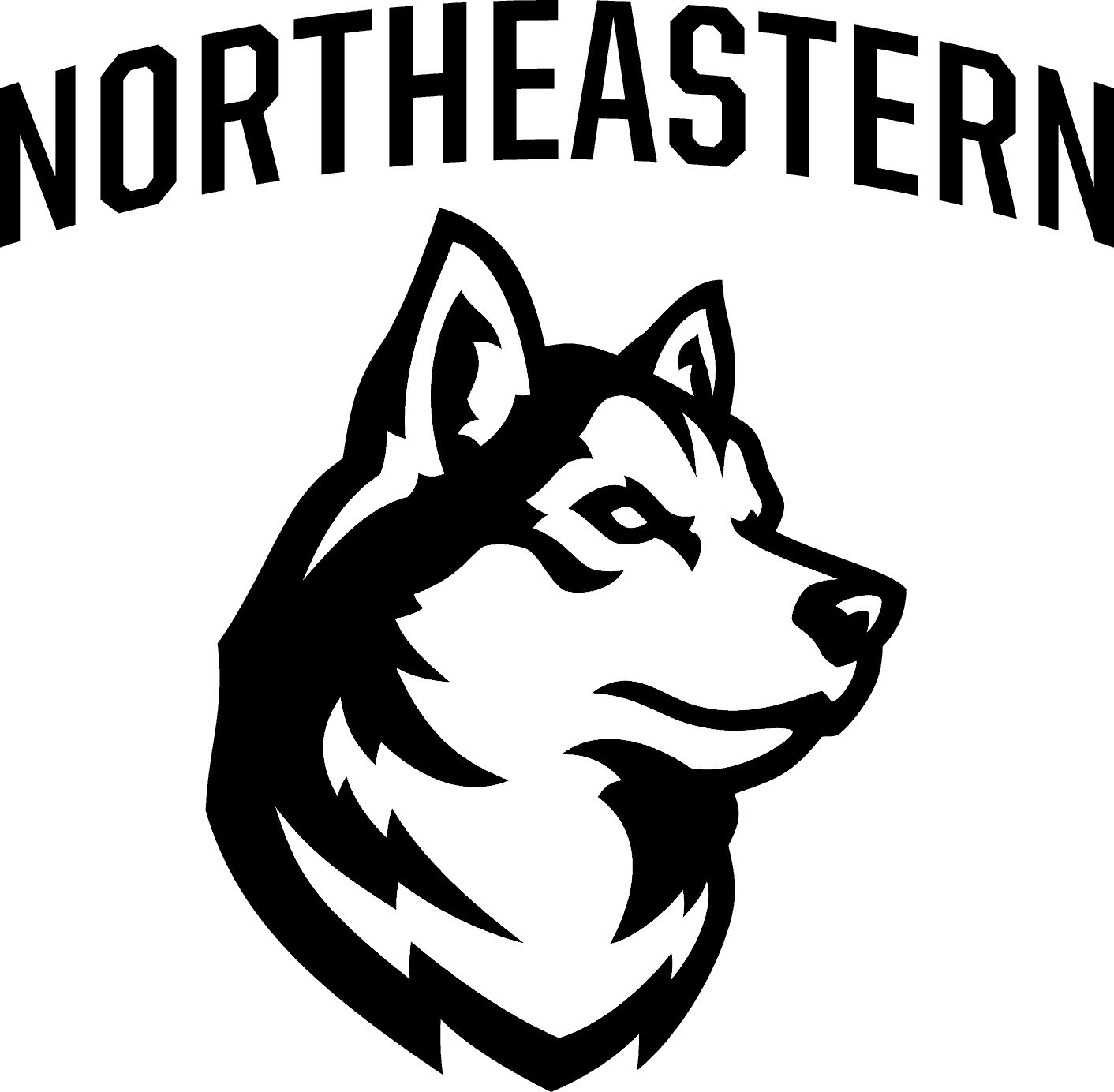 Northeastern Huskies Logo png