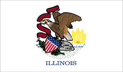Illinois State Flag and Seal png