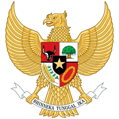 Indonesia Flag and Emblem [Indonesian] png