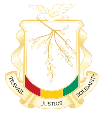 Guinea Flag and Emblem png