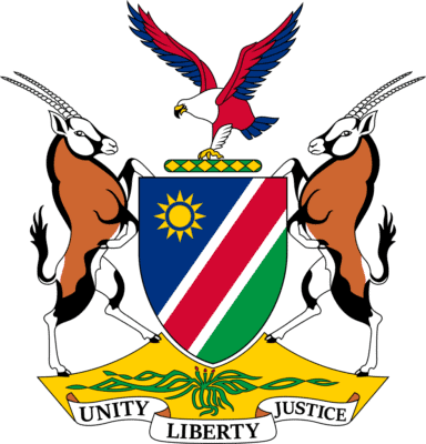 Namibia Flag and Emblem png