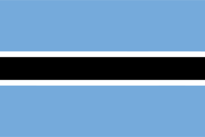 Botswana Flag and Emblem png