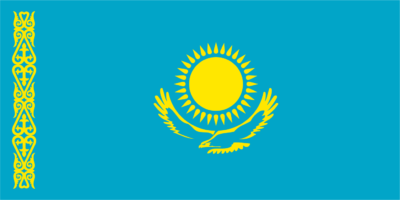Kazakhstan Flag and Emblem png