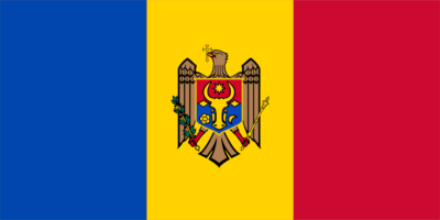 Moldova Flag and Emblem png
