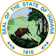 Indiana State Flag and Seal - SVG, PNG, AI, EPS Vectors