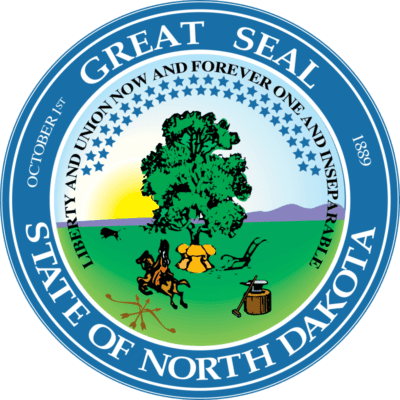 North Dakota State Flag and Seal png