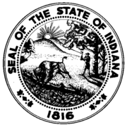 Indiana State Flag and Seal - SVG, PNG, AI, EPS Vectors