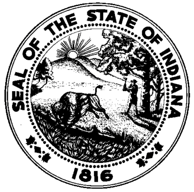Indiana State Flag and Seal png