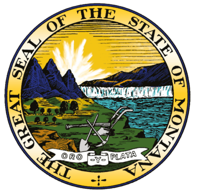 Montana State Flag and Seal png