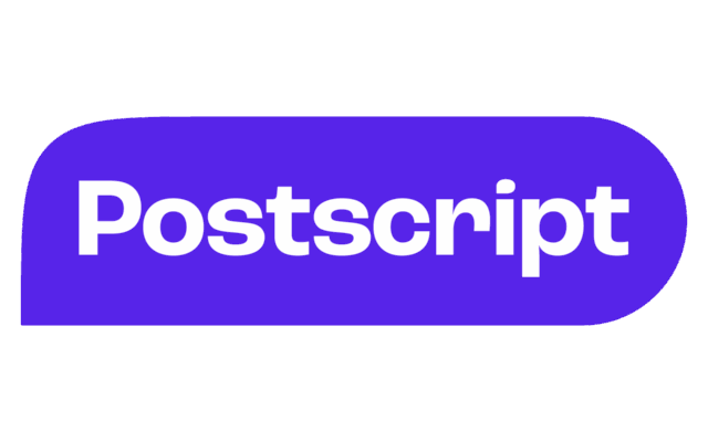 Postscript Logo (sms marketing) png